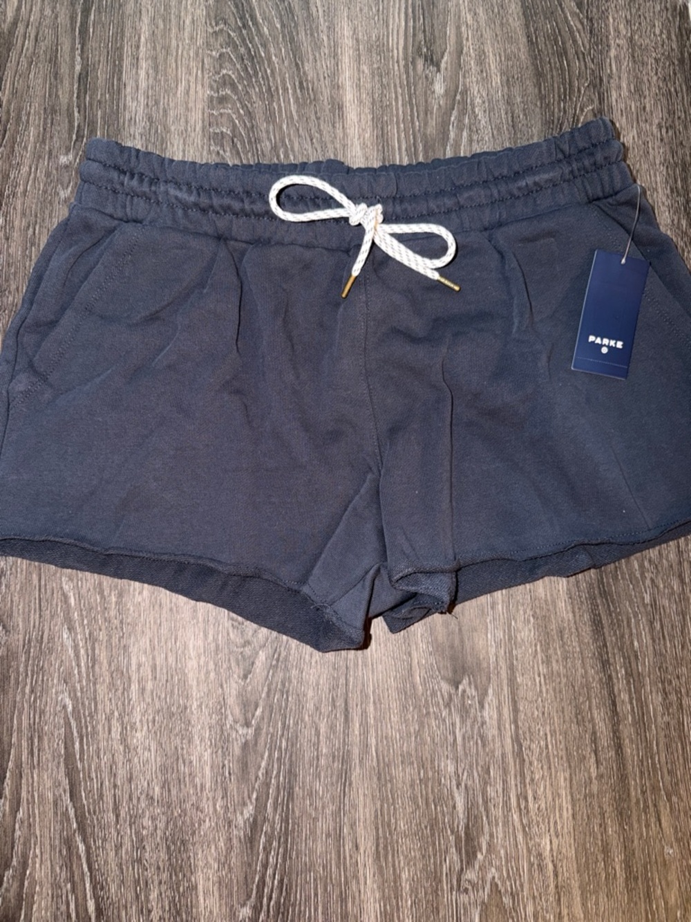 Parke Navy Blue Women's Knit Drawstring Athletic Shorts Size Med - Target Collab